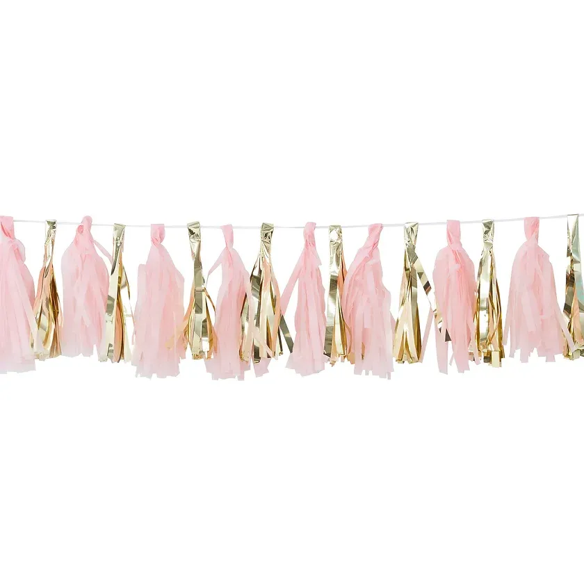 12 tassel decorativi - Rosa e Oro