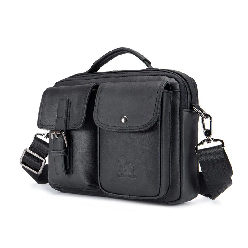 Bolsa Masculina de Couro Legítimo Estilo Mensageiro