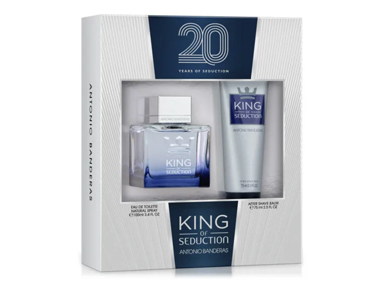 ESTUCHE (KING OF SEDUCTION 100ML  AFTER SHAVE 75 ml 20 YEARS