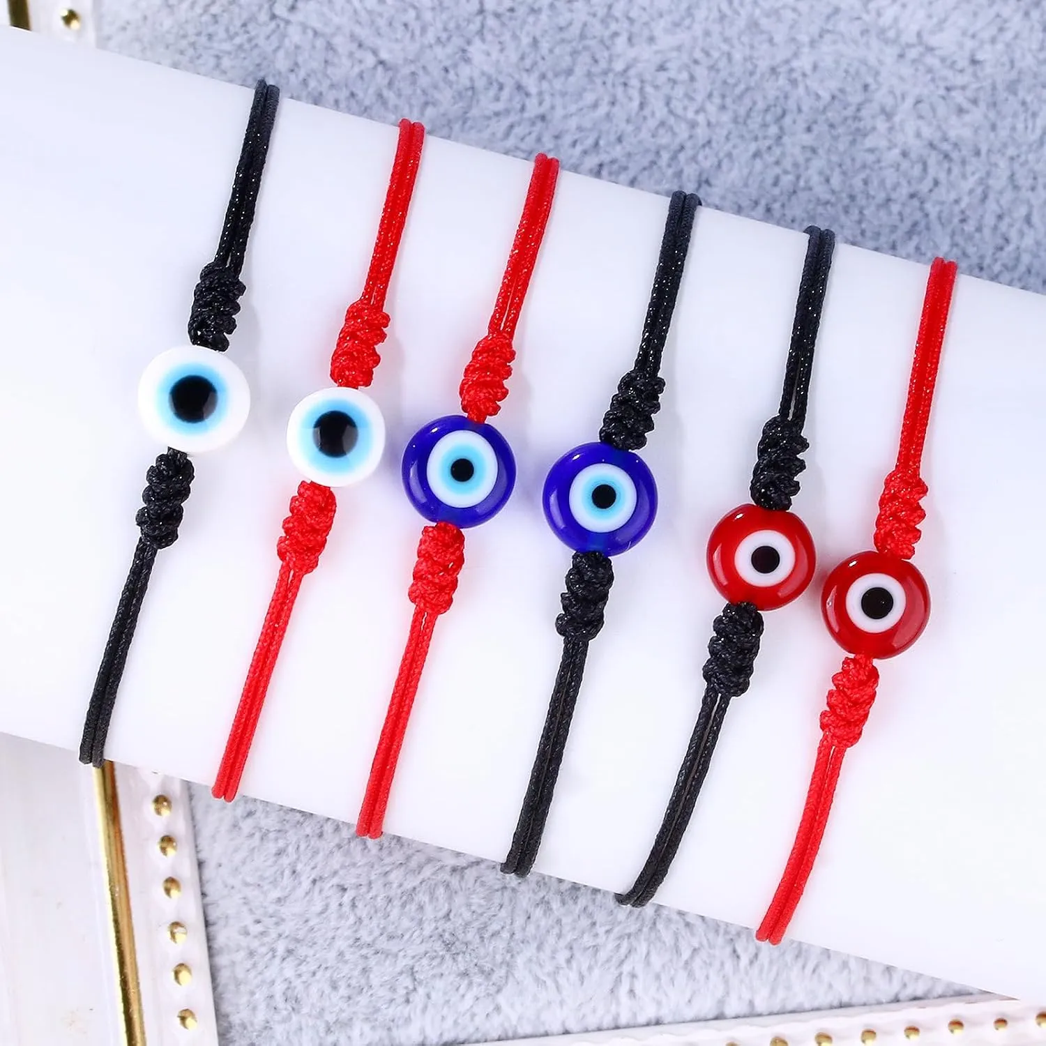 Evil Eye Anklet Bracelets for Women Red String Rope Knot Strand Bracelet mal de ojo Protection Jewelry (evileye bracelet anklets bulk)