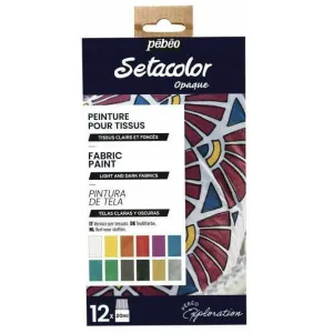 kit iniciacion pebeo setacolor 12x20ml P757481