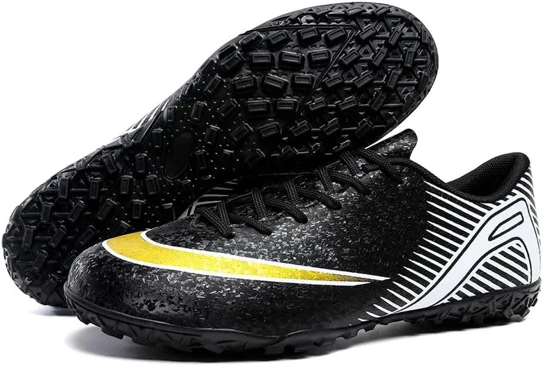 Men's Womens Soccer Shoes Football Cleats High-Tops Lace-Up Non-Slip Spikes Outdoor AG/FG Baseball Lacrosse Rugby Combat Boots