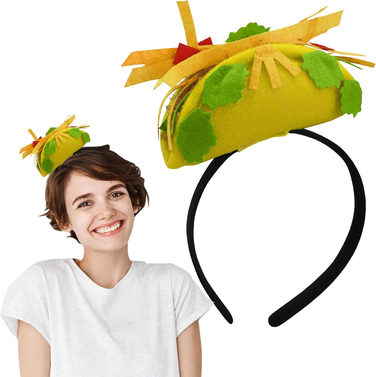 Nicky Bigs Novelties Mini Food Hat Headband - Vendor Costume Attire Accessory - Fun Headband for Adults