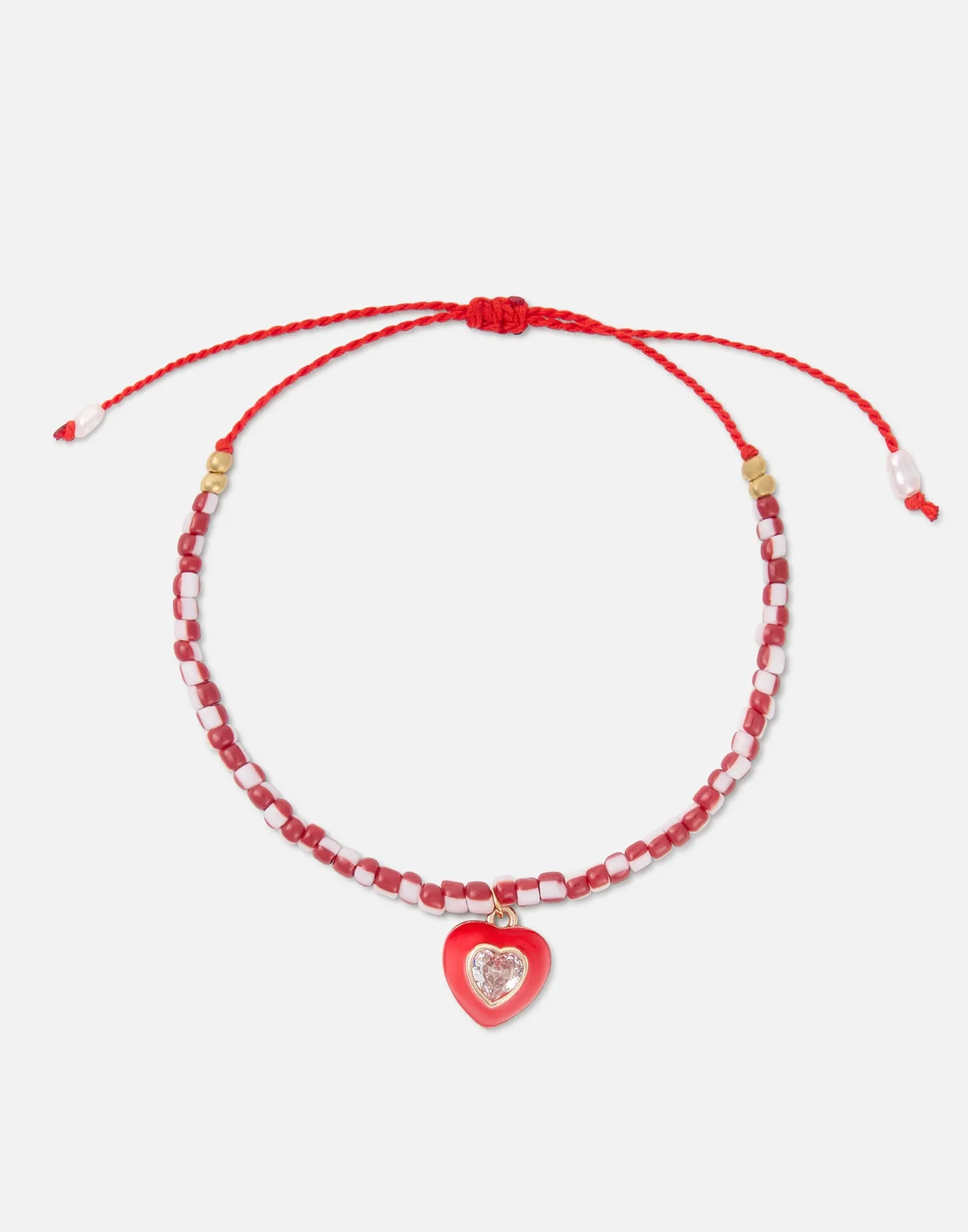 Pulsera charm corazón diamante