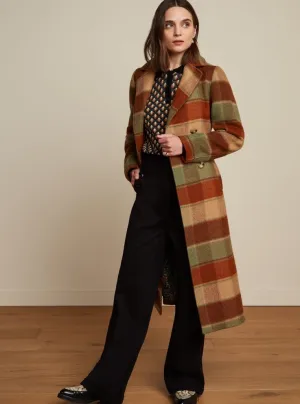 ROBIN COAT GOMEZ CHECK UMBRE