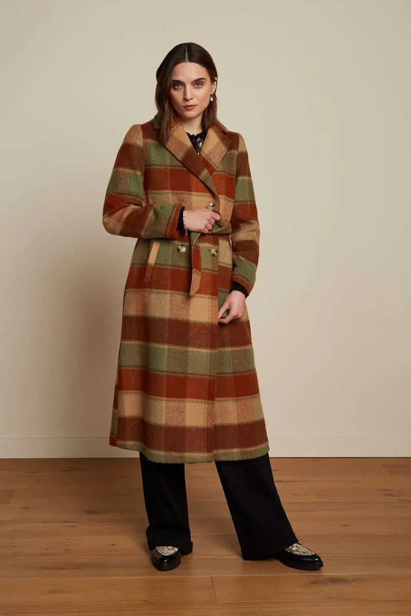 ROBIN COAT GOMEZ CHECK UMBRE