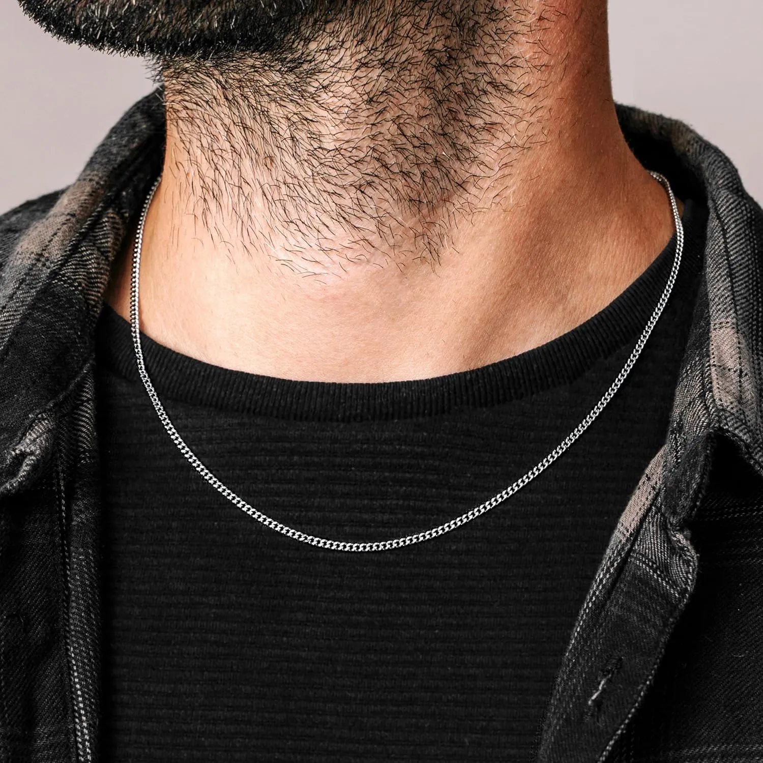 Silvadore 2/4/6mm Mens Necklace Gold/Silver Chain for Men - Stainless Steel Cuban Link Tone - NON-TARNISH & 100% Waterproof - Lifetime Jewelry UK - 18/20/22/24 Inch (2024 release)