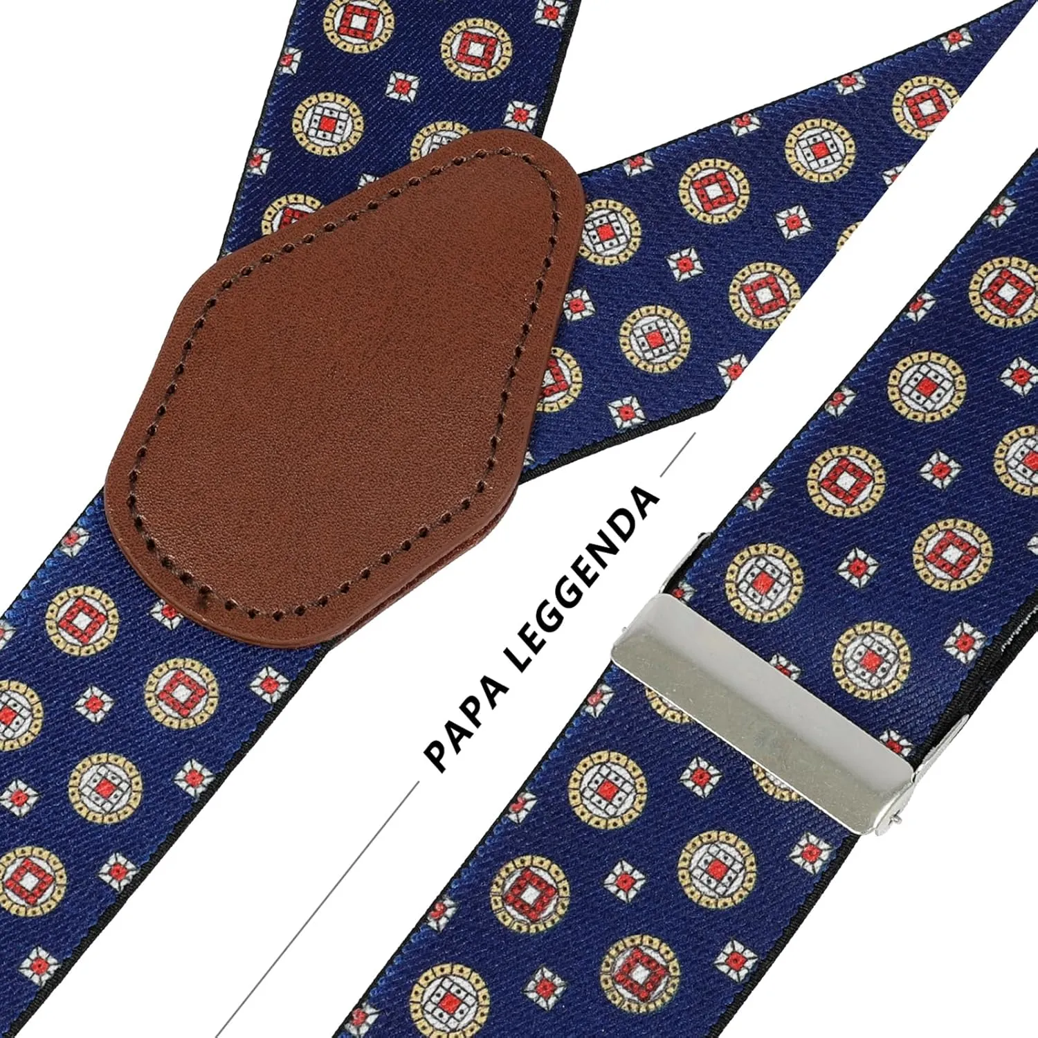 Suspenders for Men with Strong Clips, 1.4 Inches Wide Heavy Duty Men's Suspenders Y-Back for Work Jeans