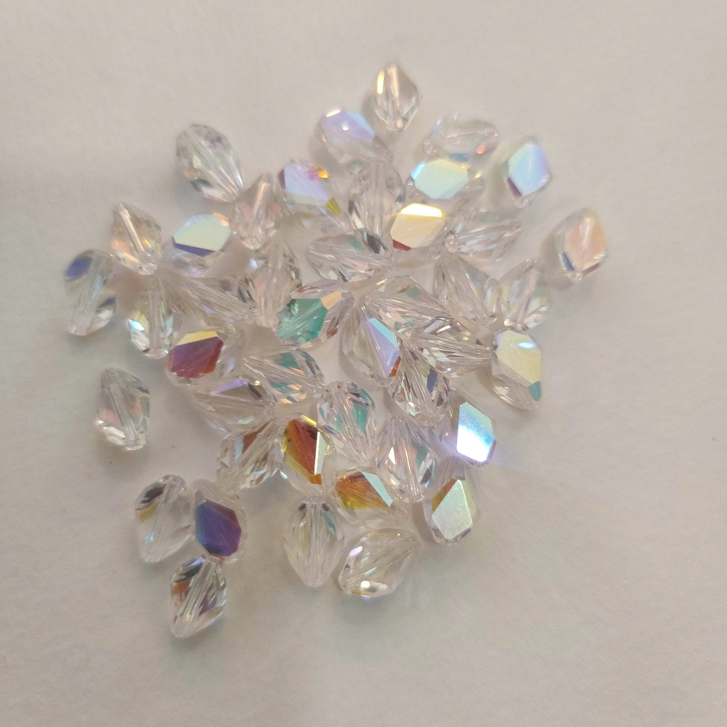 Swarovski Cubist bead 8mm Crystal AB ud